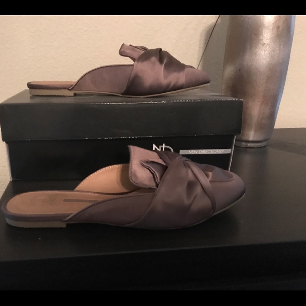 New direction brown slip on shoes